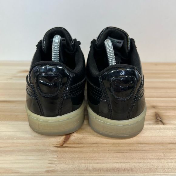 Puma Basket Patent Ice Fade Sneakers Mens 6.5 womens 8 Black - Picture 4 of 11